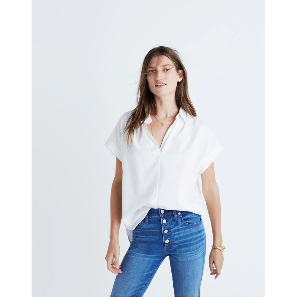 Madewell Central Shirt in Pure White